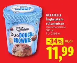 Lidl Gelatelli Duo Dough & Brownie Ofertă