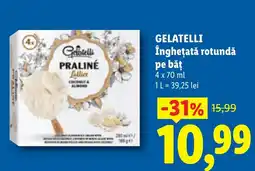 Lidl Gelatelli înghețată rotundă pe băț Ofertă