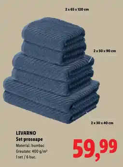 Lidl Livarno set prosoape Ofertă