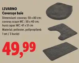 Lidl Livarno covorașe baie Ofertă
