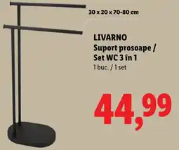 Lidl Livarno Suport prosoape / Set WC 3 in 1 Ofertă