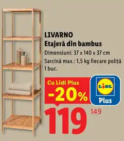 Lidl LivarNo etajeră din bambus Ofertă