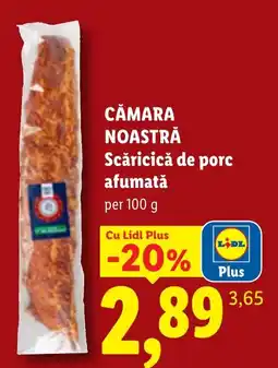 Lidl Lidl Cămara Noastră Scăricică de porc afumată Ofertă
