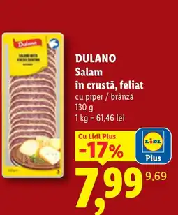 Lidl Dulano salam în crustă, feliat Ofertă