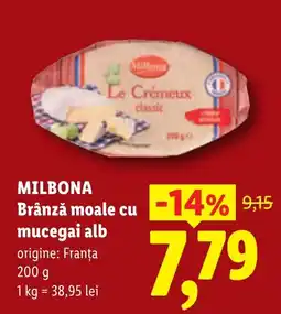 Lidl Milbona brânză moale cu mucegai alb Ofertă