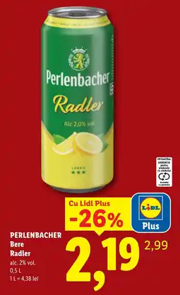 Lidl Perlenbacher Bere Radler Ofertă