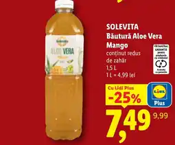 Lidl Solevita bautura aloe vera mango Ofertă
