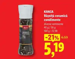 Lidl Kania rășniță ceramică condimente Ofertă