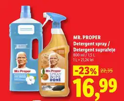 Lidl Mr. Proper detergent spray / detergent suprafețe Ofertă