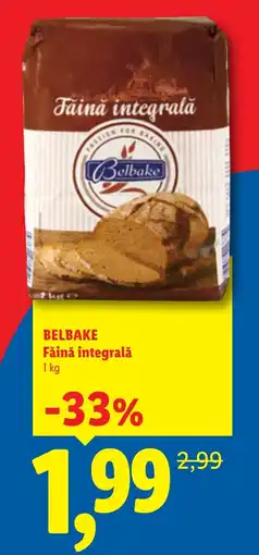 Lidl Belbake făină integrală Ofertă