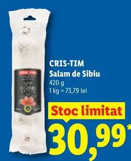 Lidl Cris-tim salam de sibiu Ofertă