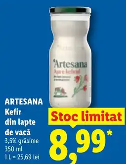 Lidl Artesana kefir din lapte de vacă Ofertă