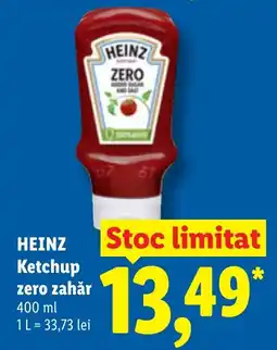 Lidl Heinz ketchup zero zahăr Ofertă