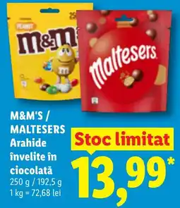 Lidl M&M'S / MALTESERS Ofertă