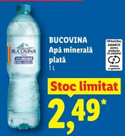 Lidl Bucovina apa minerala plată Ofertă