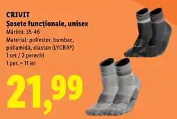 Lidl Crivit șosete funcționale, unisex Ofertă