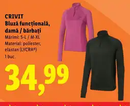 Lidl Crivit bluză funcțională, damă / bărbați Ofertă