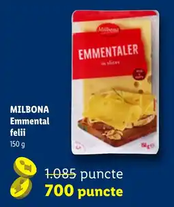 Lidl Milbona emmental felii Ofertă