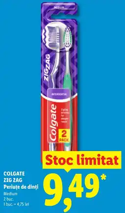 Lidl Colgate zig zag periute de dinți Ofertă