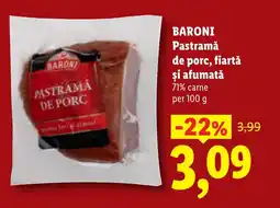 Lidl Baroni pastramă de porc, fiartă și afumată Ofertă