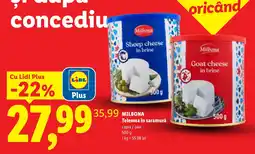 Lidl Milbona telemea în saramură Ofertă