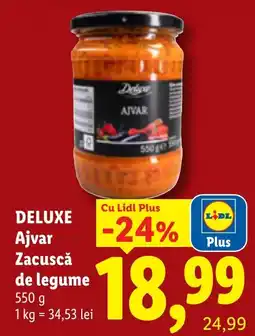 Lidl Deluxe ajvar zacusca de legume Ofertă