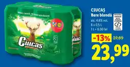Lidl Ciucas Bere blondă Ofertă