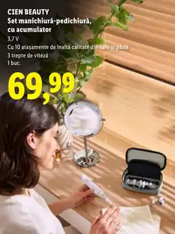 Lidl Cien beauty set manichiură-pedichiură cu acumulator Ofertă