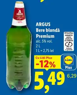 Lidl Argus bere blondă premium Ofertă