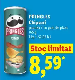 Lidl Pringles chipsuri paprika cu gust de pizza Ofertă