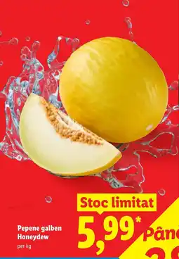 Lidl Pepene galben Honeydew Ofertă