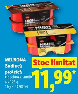 Lidl Milbona budincă proteică Ofertă