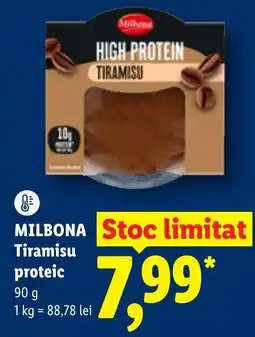 Lidl Milbona Tiramisu proteic Ofertă