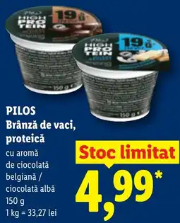 Lidl Pilos brânză de vaci proteică Ofertă