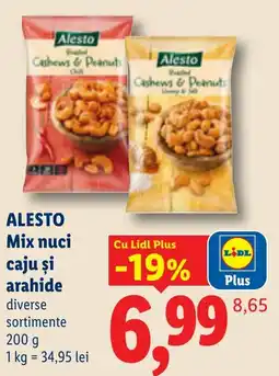 Lidl Alesto mix nuci caju si arahide Ofertă