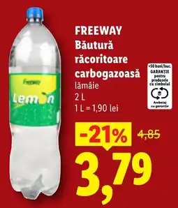 Lidl Freeway băutură răcoritoare carbogazoasă lămâie Ofertă