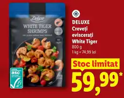 Lidl Deluxe creveți eviscerați white tiger Ofertă