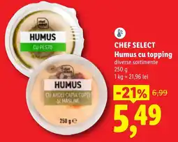 Lidl Chef select humus cu topping Ofertă