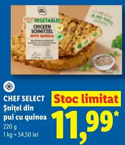 Lidl Chef Select Șnițel din pui cu quinoa Ofertă