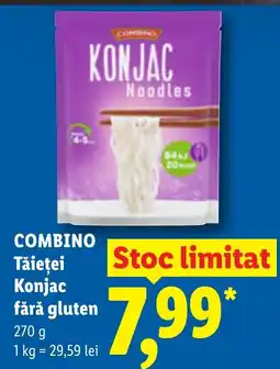 Lidl Combino tăietei konjac fără gluten Ofertă
