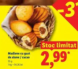 Lidl Madlene cu gust de alune / cacao Ofertă