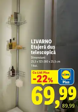 Lidl LivarNo etajeră dus telescopică Ofertă