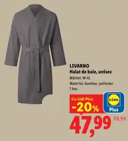 Lidl LivarNo halat de baie, unisex Ofertă