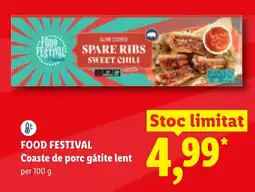 Lidl Food Festival Coaste de porc gătite lent Ofertă
