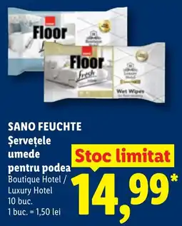 Lidl Sano feuchte șervețele umede pentru podea Ofertă