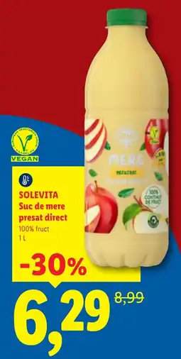 Lidl Solevita suc de mere presat direct Ofertă