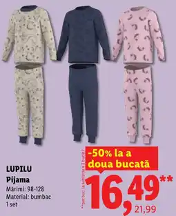 Lidl Lupilu Pijama Ofertă