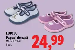 Lidl Lupilu papuci de casă Ofertă