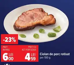 Carrefour Carrefour ciolan de porc rotisat Ofertă