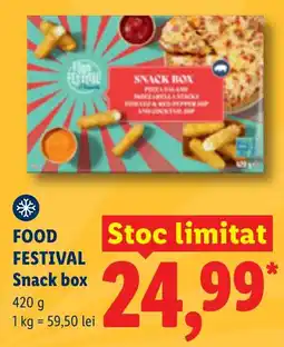 Lidl Food Festival Snack box Ofertă